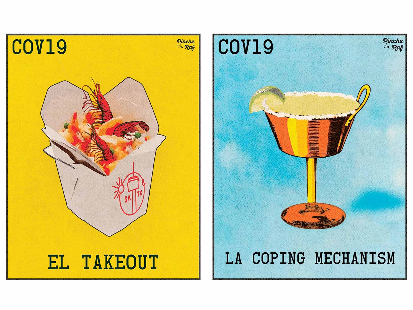 COVID-19 culinary illustrations